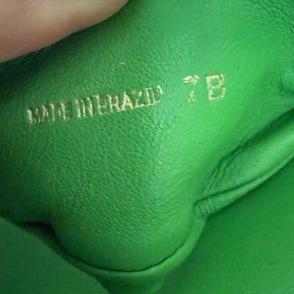 New! Frances Valentine Nappa Green Gardenia Leather Thong Sandal 7B